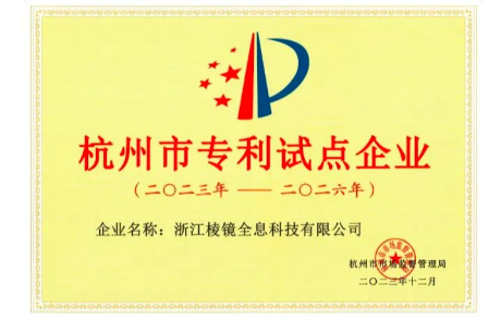 喜讯 | LNGIN乐天堂fun88荣膺2023年度杭州市专利试点企业